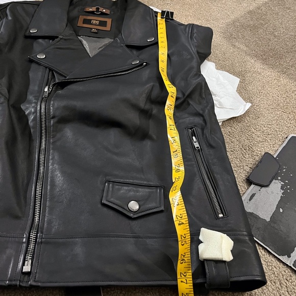 NWT FRYE LEATHER JACKET - Picture 9 of 11